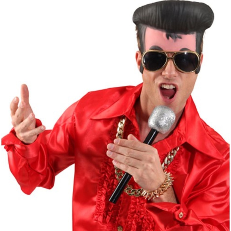 Rockstar glasses microphone and hairpiece