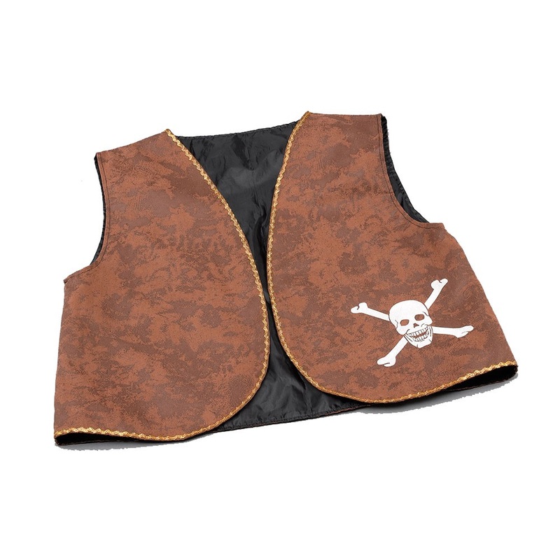 Rustic skull pirate vest