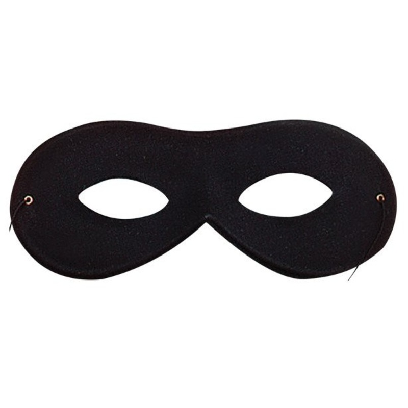 Black domino eye mask