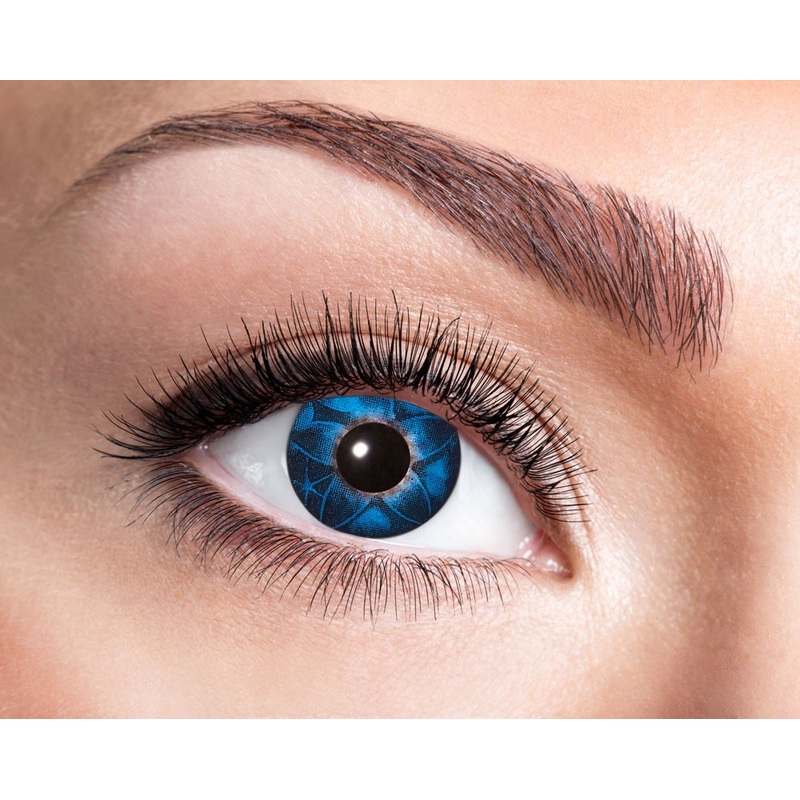 Contact lens sapphire blossom