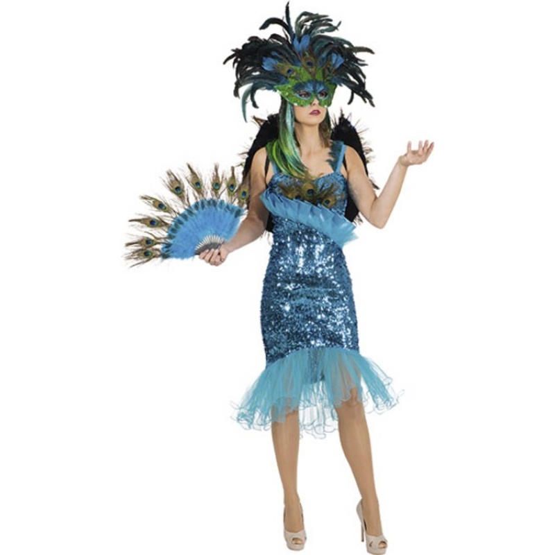 Glamor peacock sequin ladies costume 34