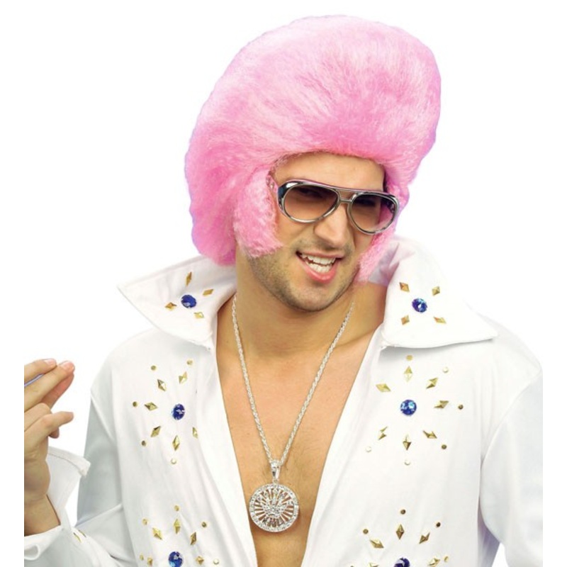 King Of Rock Wig Pink