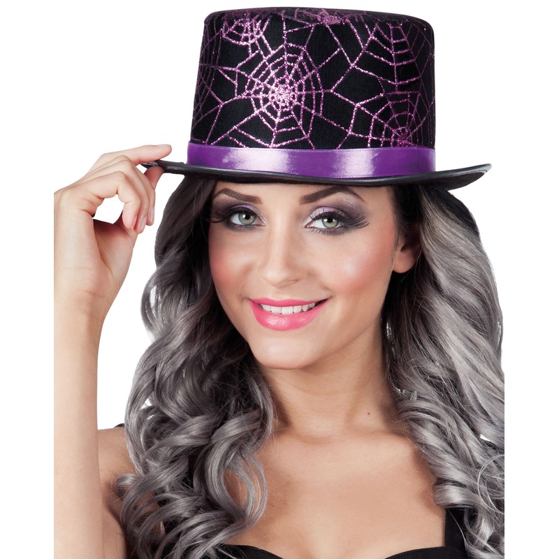 Purple cobweb cylinders