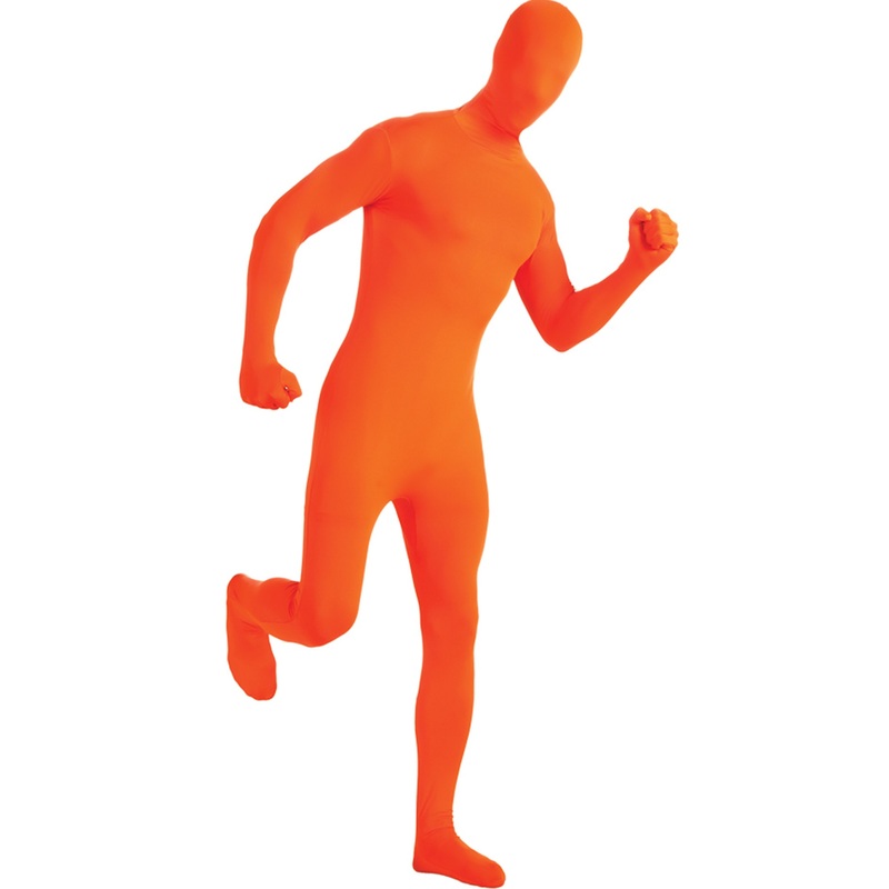Second Skin full body suit in orange M