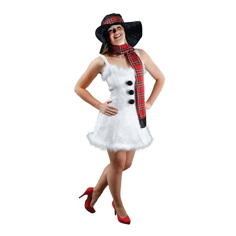 Sexy snow woman ladies costume