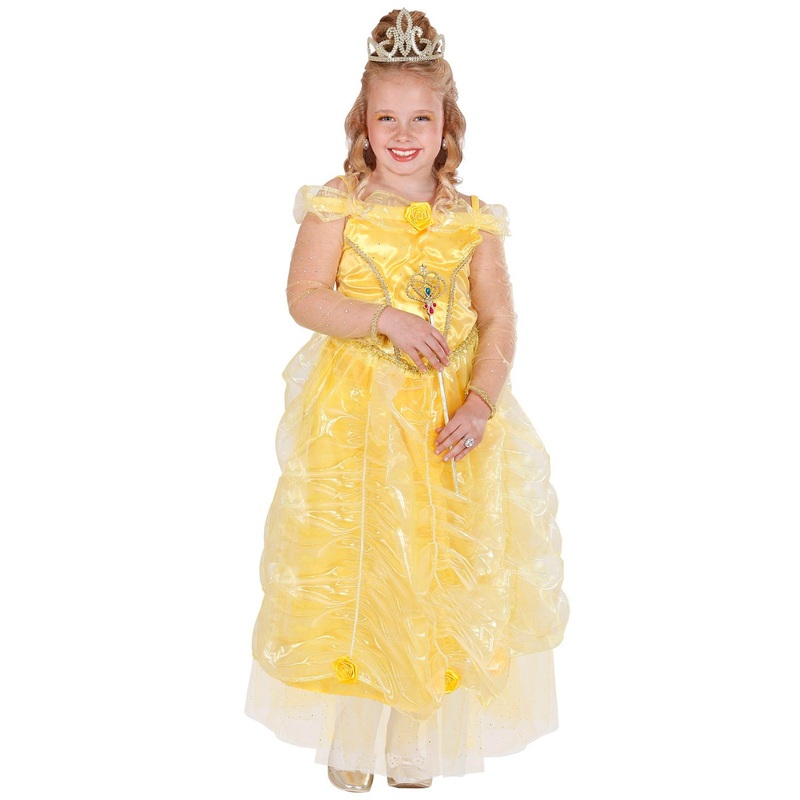 Sun yellow Belle children's costume 128