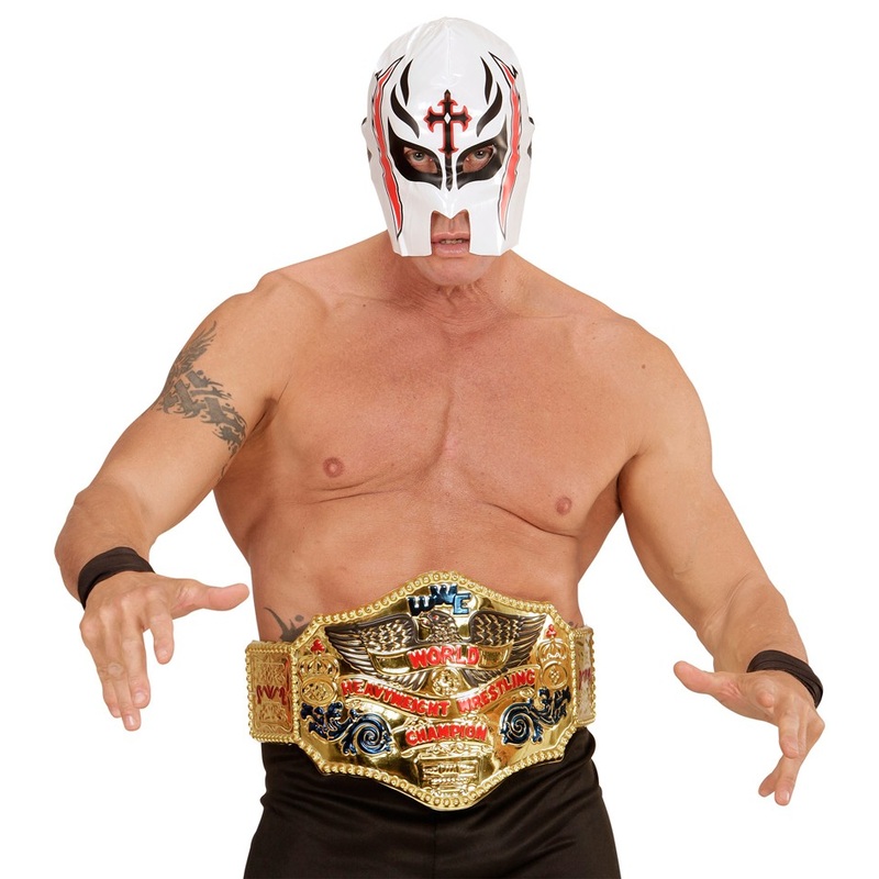 White wrestling mask the destroyer