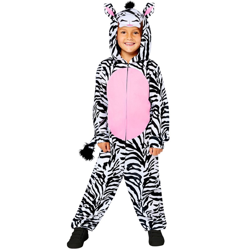 Zebra overall child costume