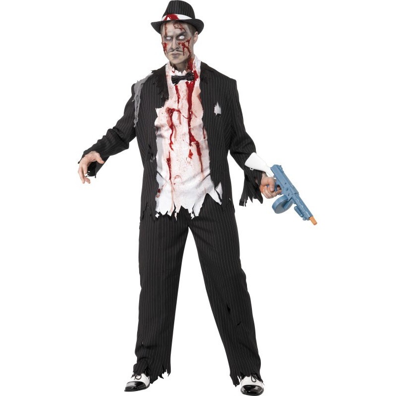 Zombie mafia boss costume men M