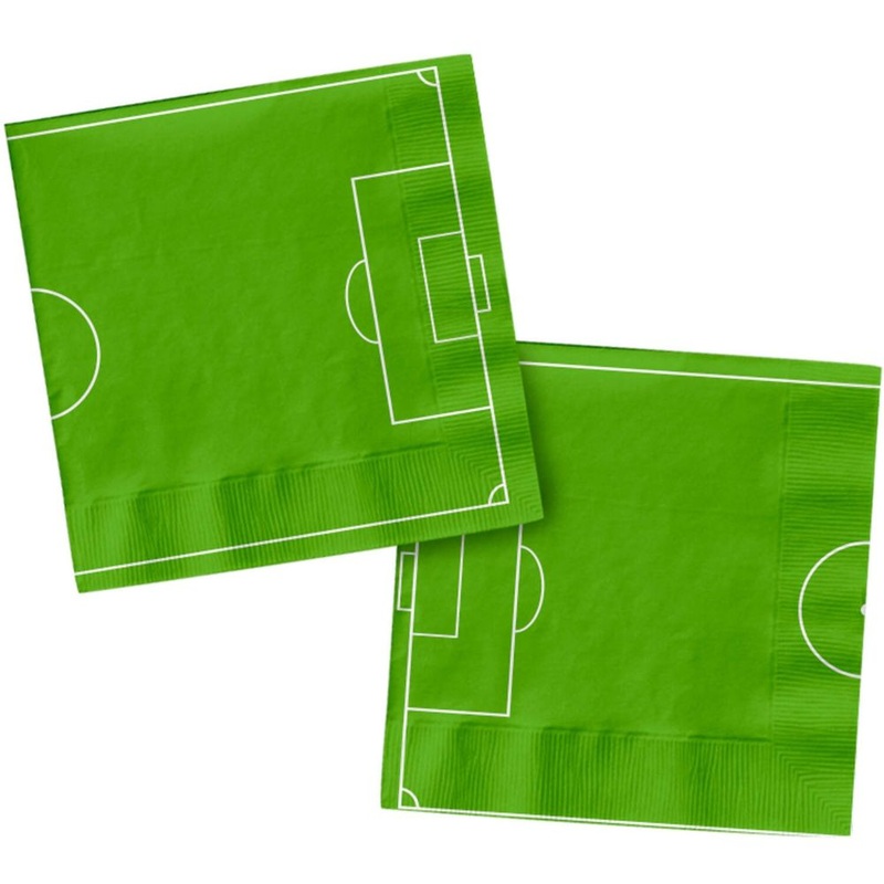 20 football field napkins 33cm