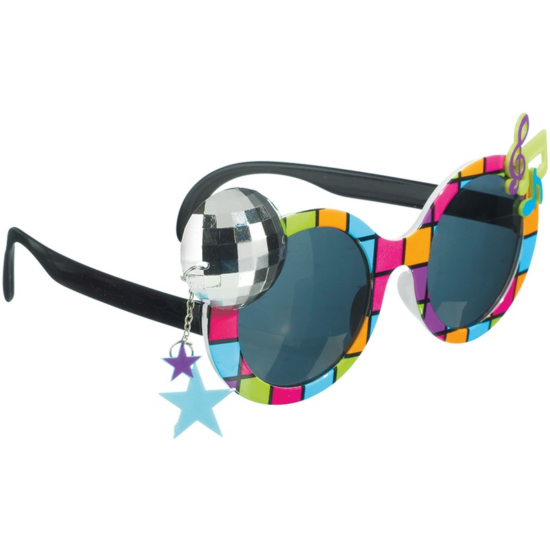 70s tinted disco fever glasses