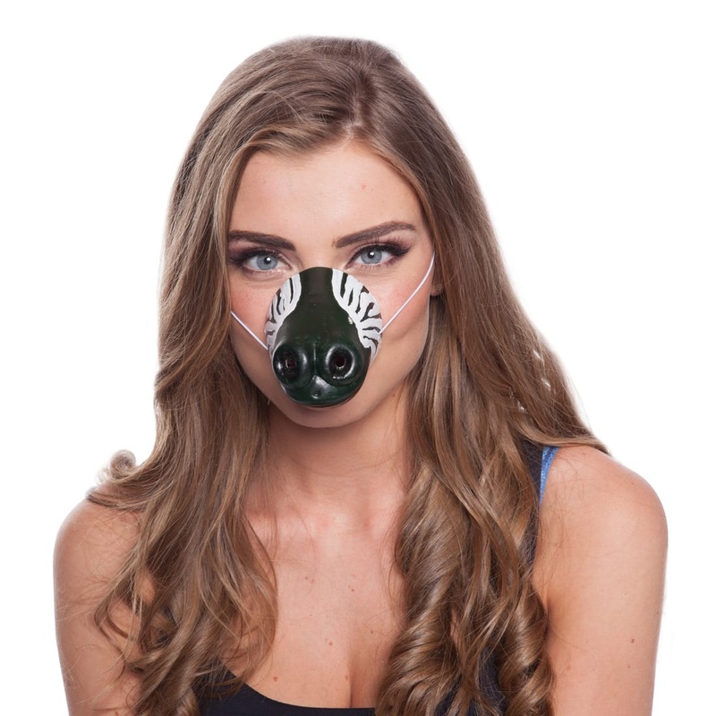 Animal zebra nose mask
