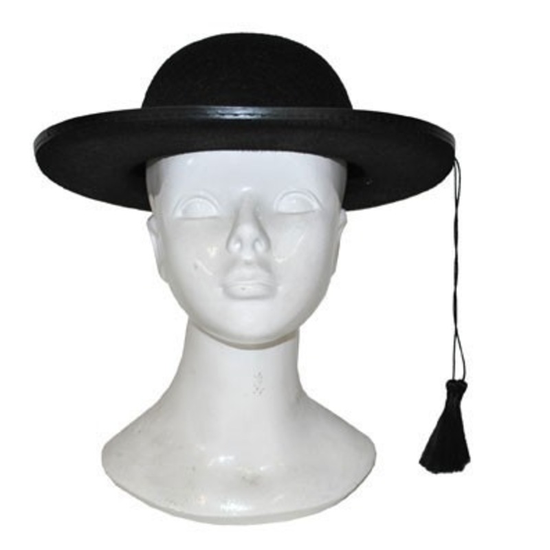 Black pastors hat