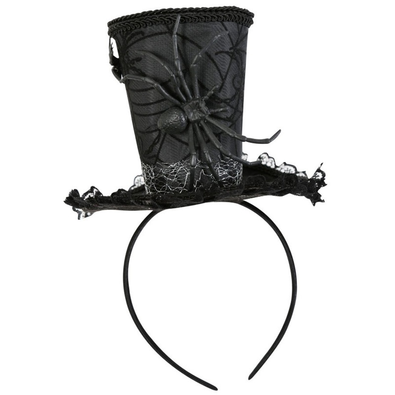 Black spider mini Halloween hat