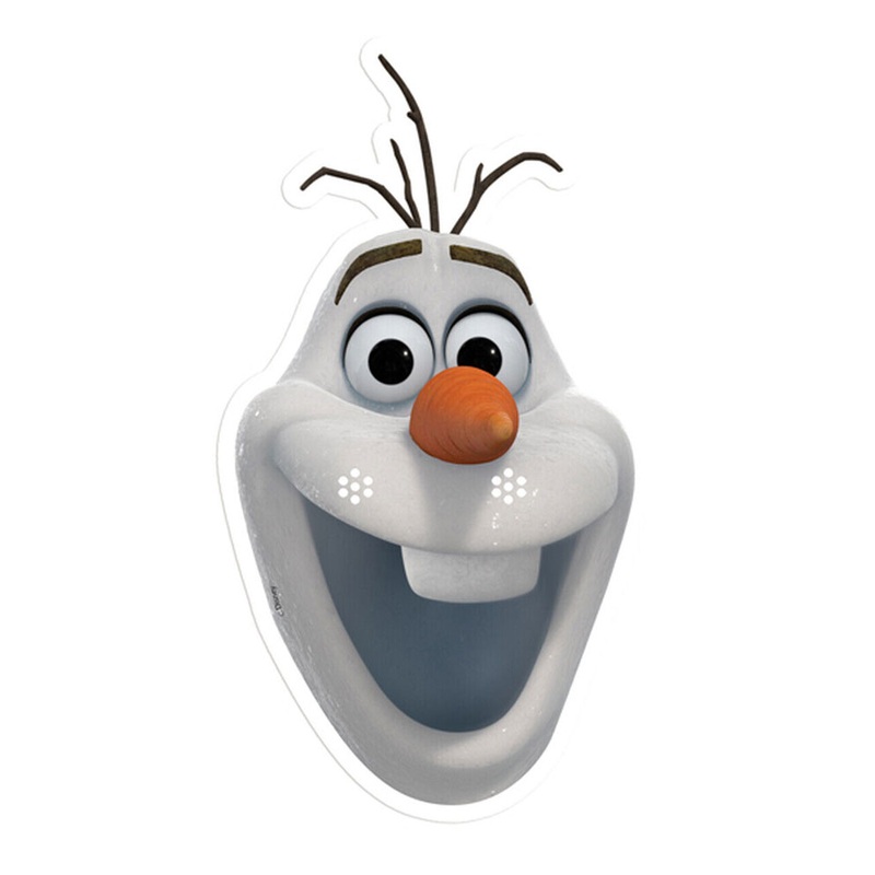 Frozen Olaf cardboard mask