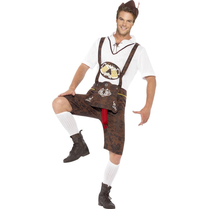 Oktoberfest Bratwurst Seppl Costume Deluxe M
