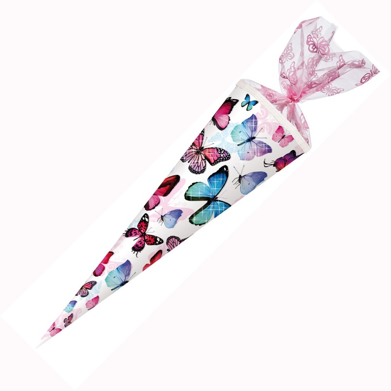 Schultte Schmetterling Glitzerdruck rund 70cm