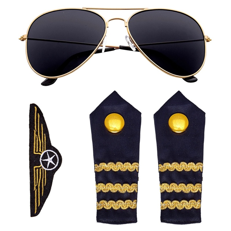 3-piece pilot costume set