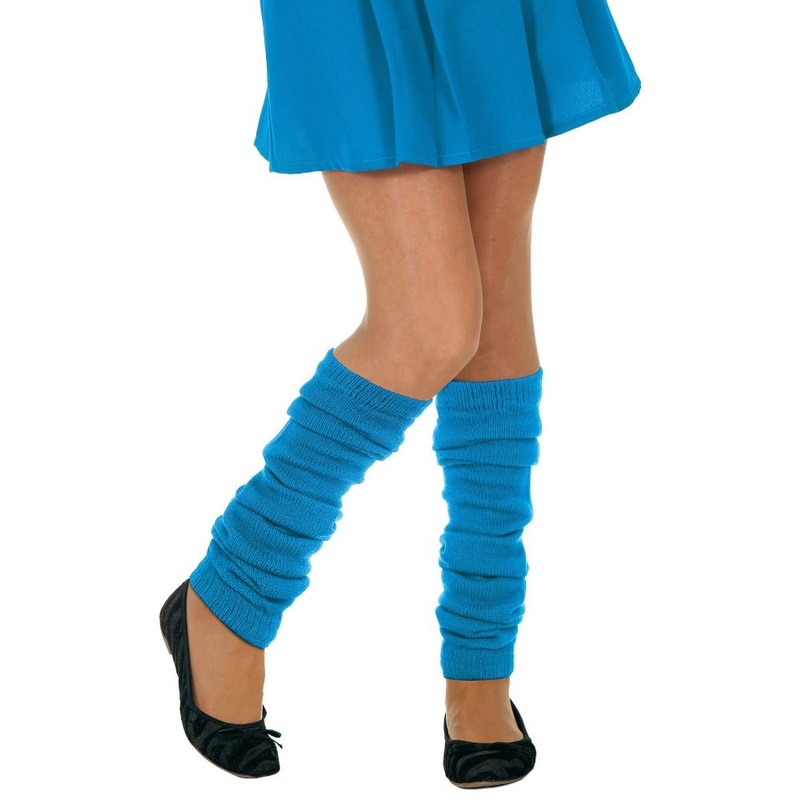 aqua blue leg warmers