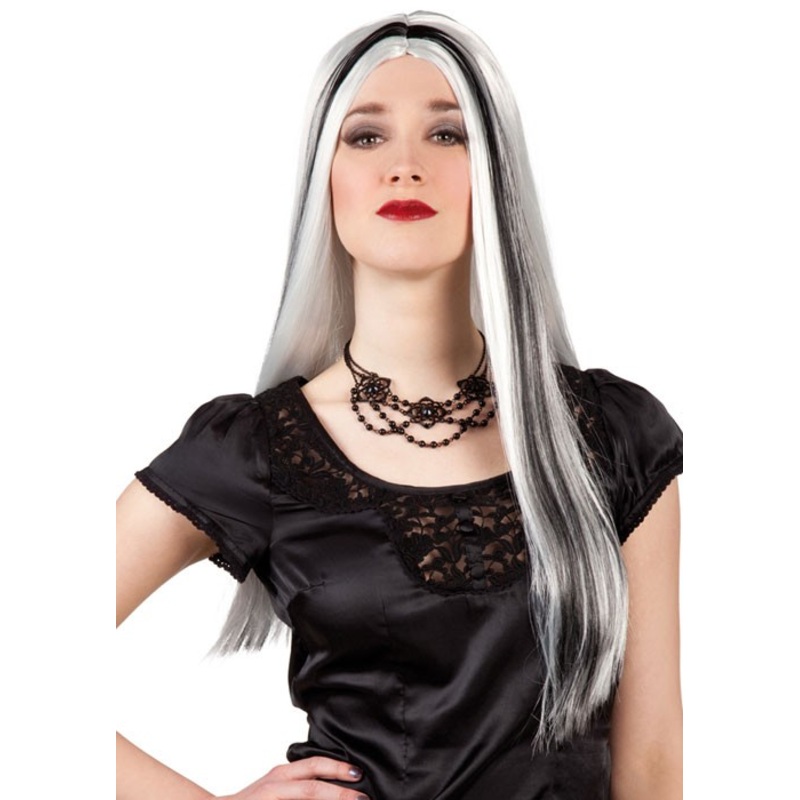Aurora wig black and white