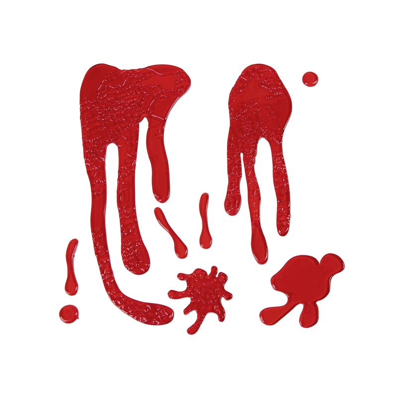 Blood drop window decoration 15 x 30cm