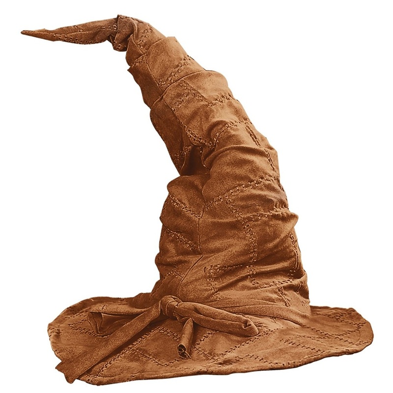 Brown magician hat in suede look