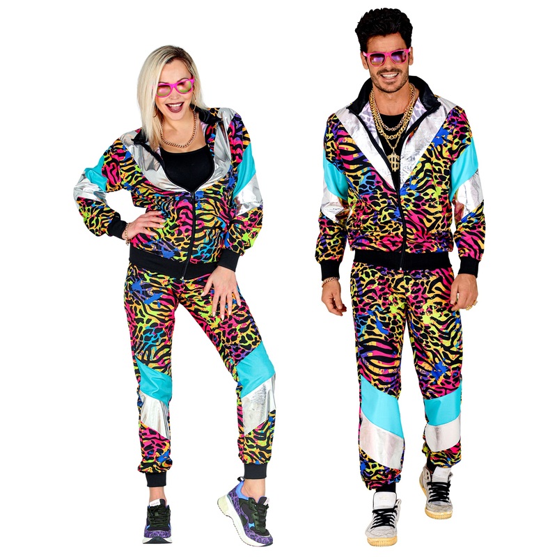 Colorful animal print tracksuit S