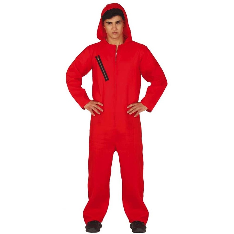 Criminal jumpsuit for men red 46-48