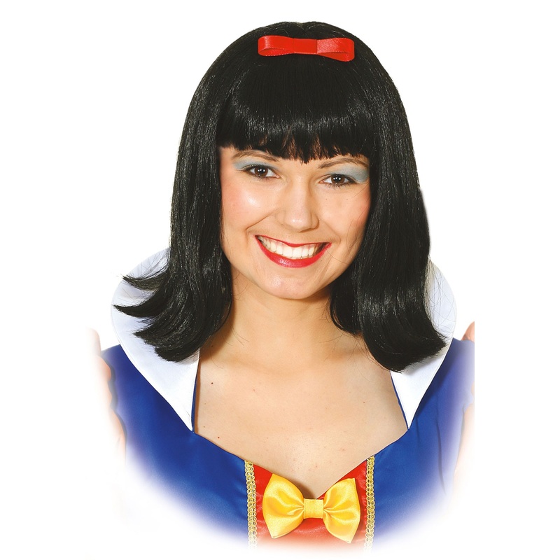 Fairy tale woman wig with red bow