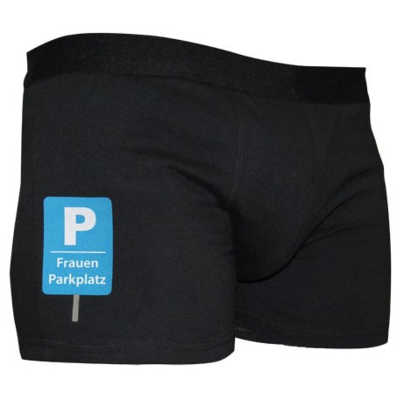 Fun boxer shorts women parking sign M