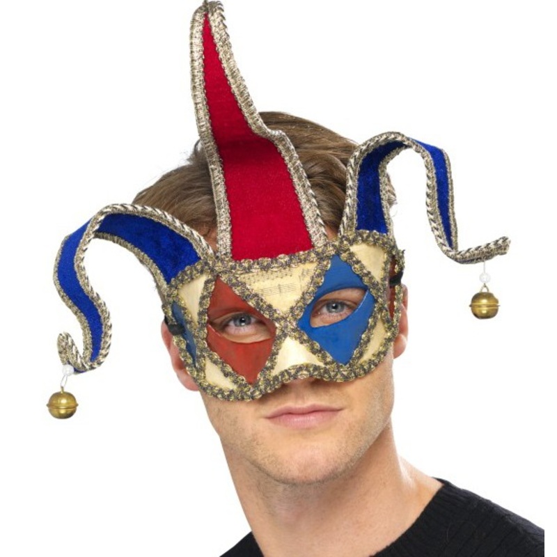 Golden jester mask