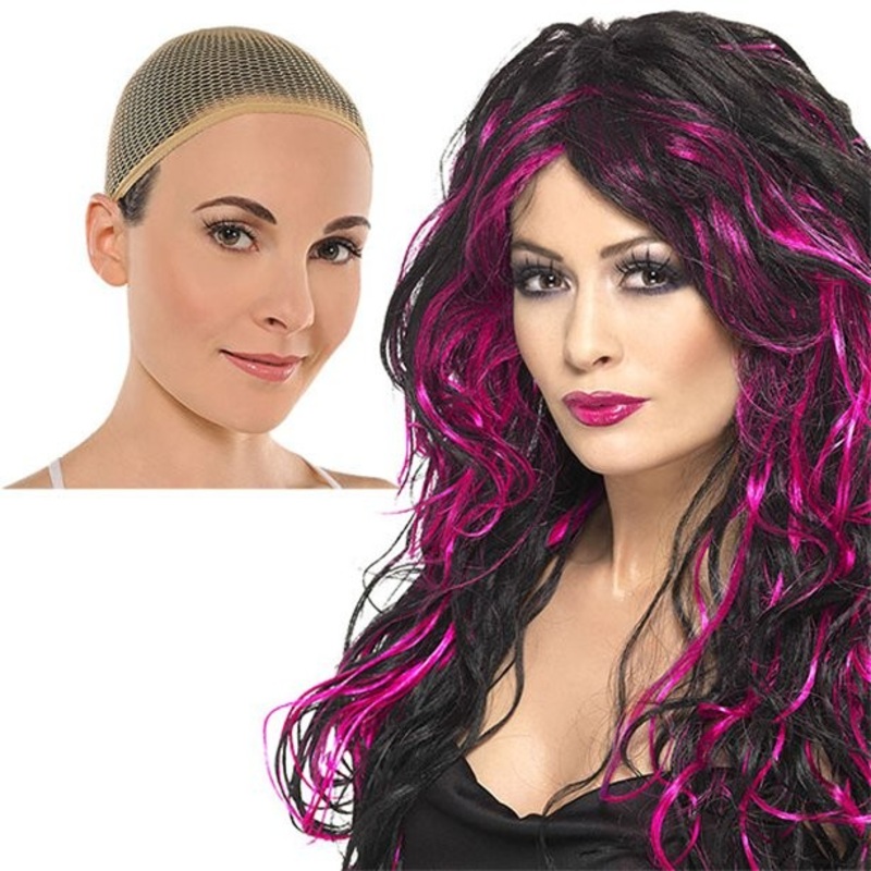 Gothic wig Melinda including hairnet