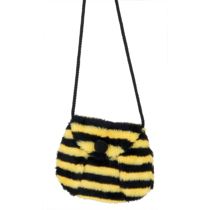 Plush bees shoulder bag