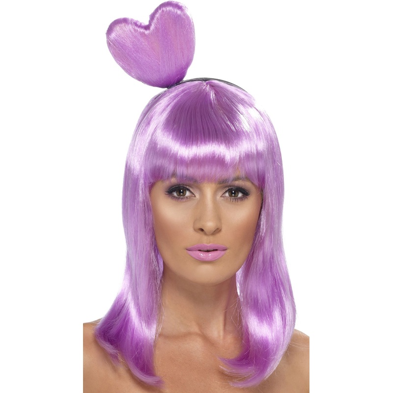 Pop star candy wig in purple