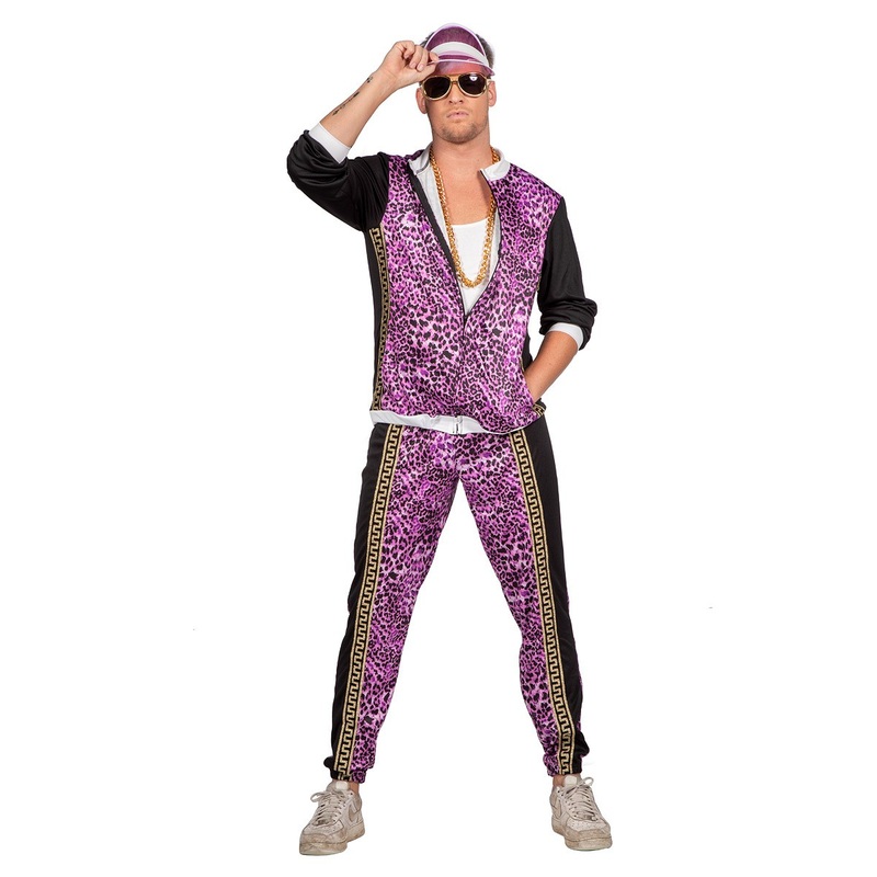 Purple Leo jogging suit for men S