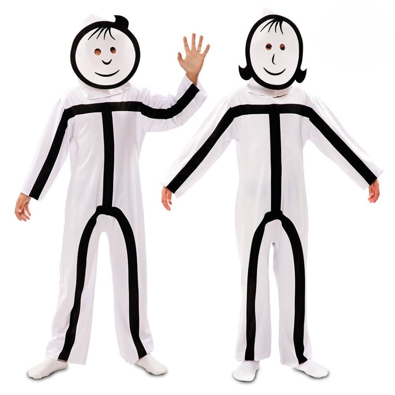 stick figure costume for children