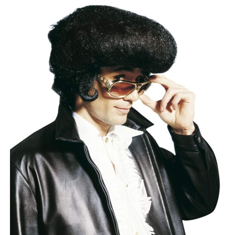 Voluminous rockabilly wig for men