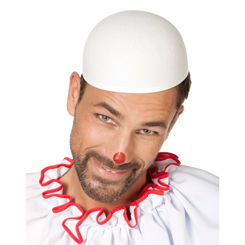 White clown cap