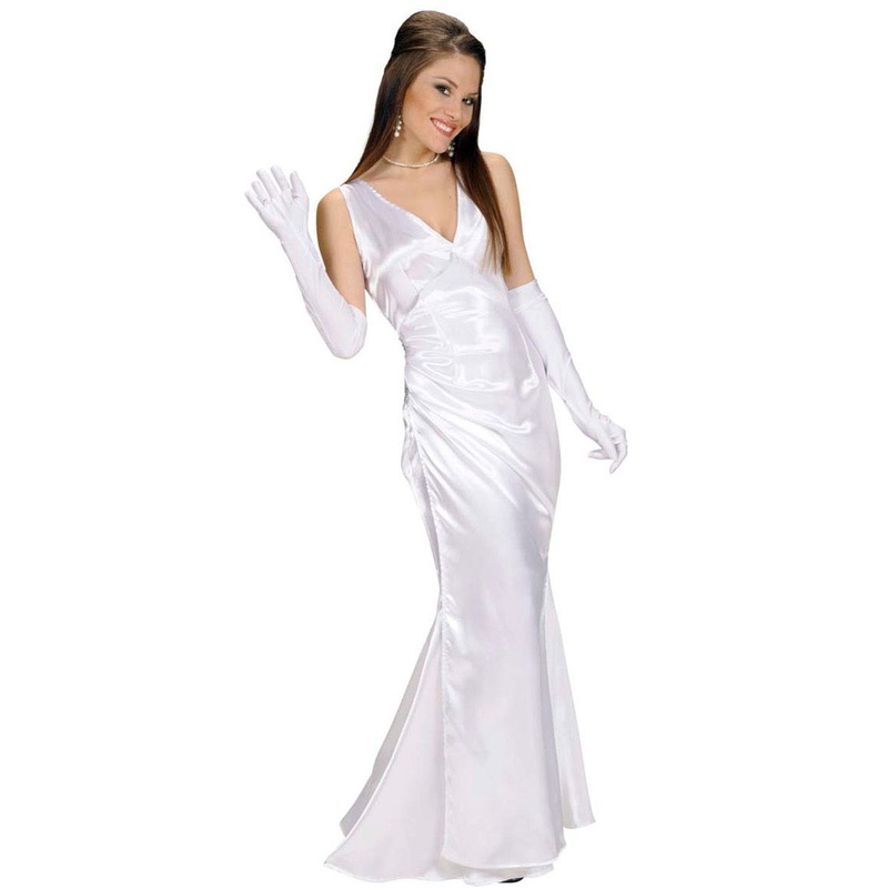 White Oscar winner evening dress S