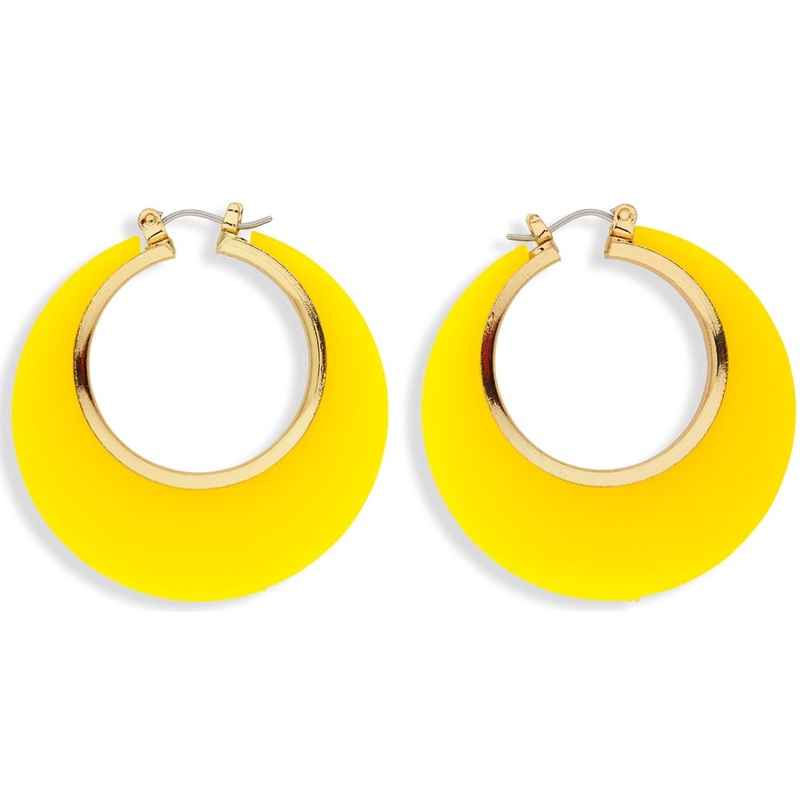 Yellow 60s earrings