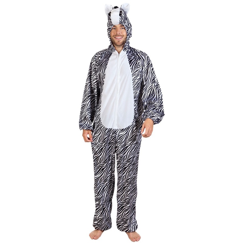 Zebra plush overall for men