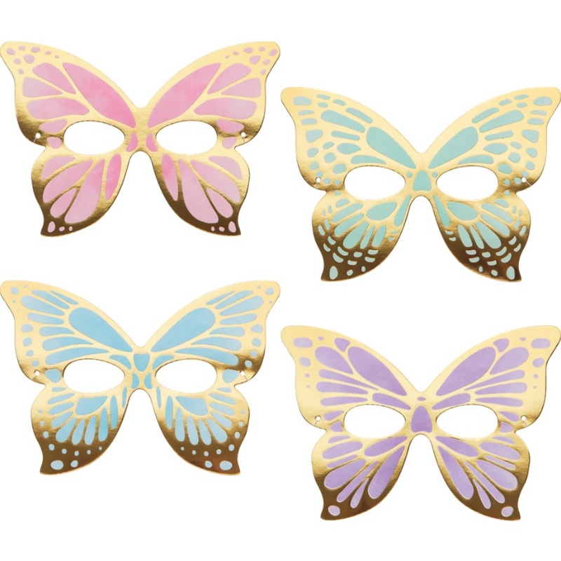 8 Fly Butterfly Paper Masks