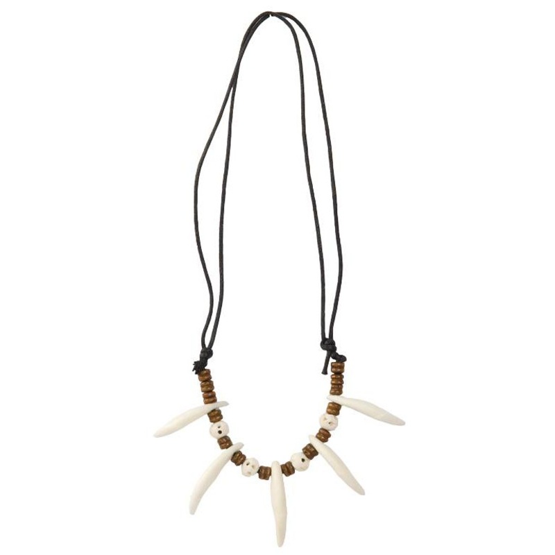 Dino tooth caveman necklace
