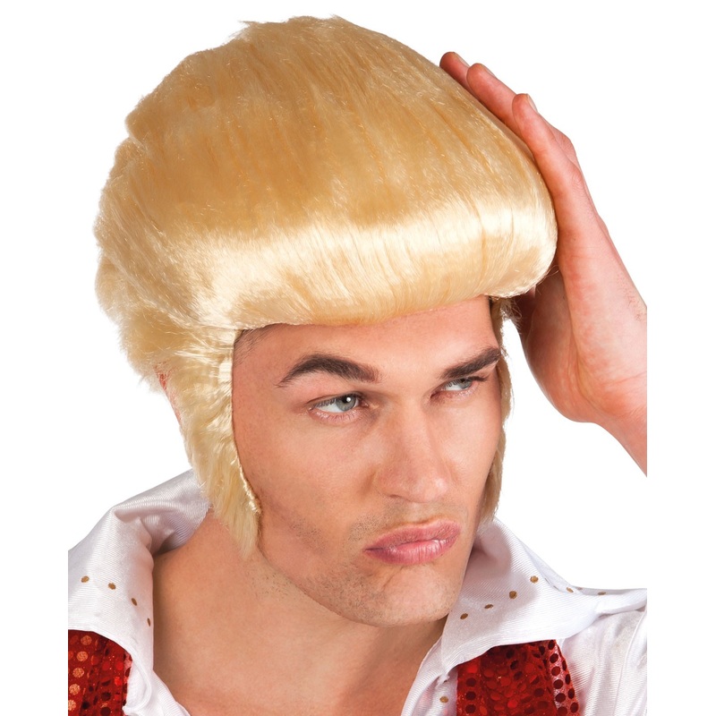 Elwis blond wig for men
