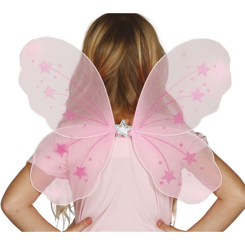 Fairytale wings in pink 46cm x 34cm