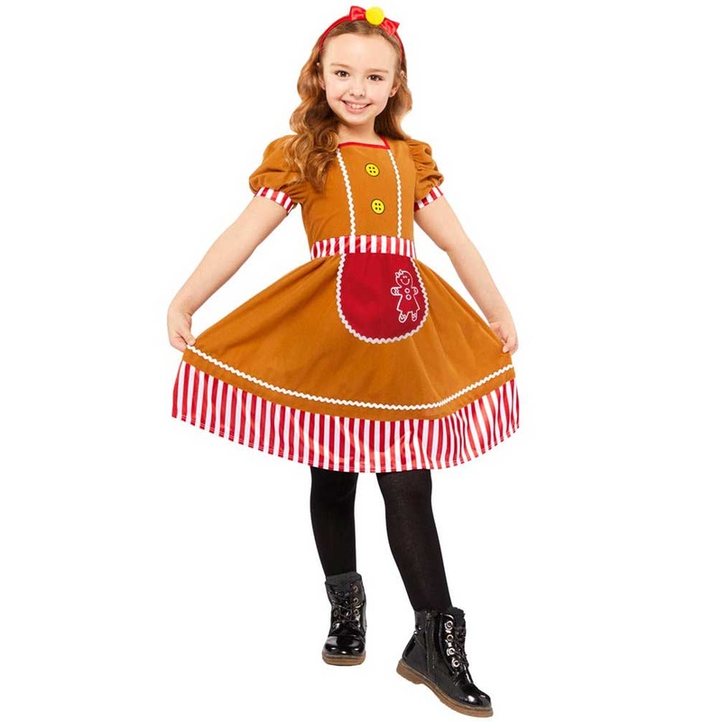 Gingerbread girl child costume