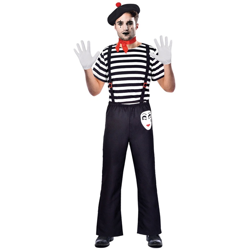 Monsieur Mime men's costume M-L