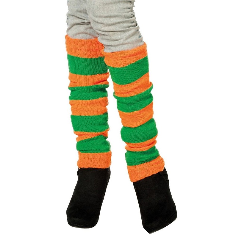 Orange-Green Leg Warmers