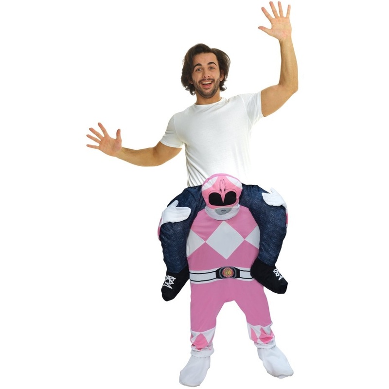 Pink Power Ranger piggyback costume