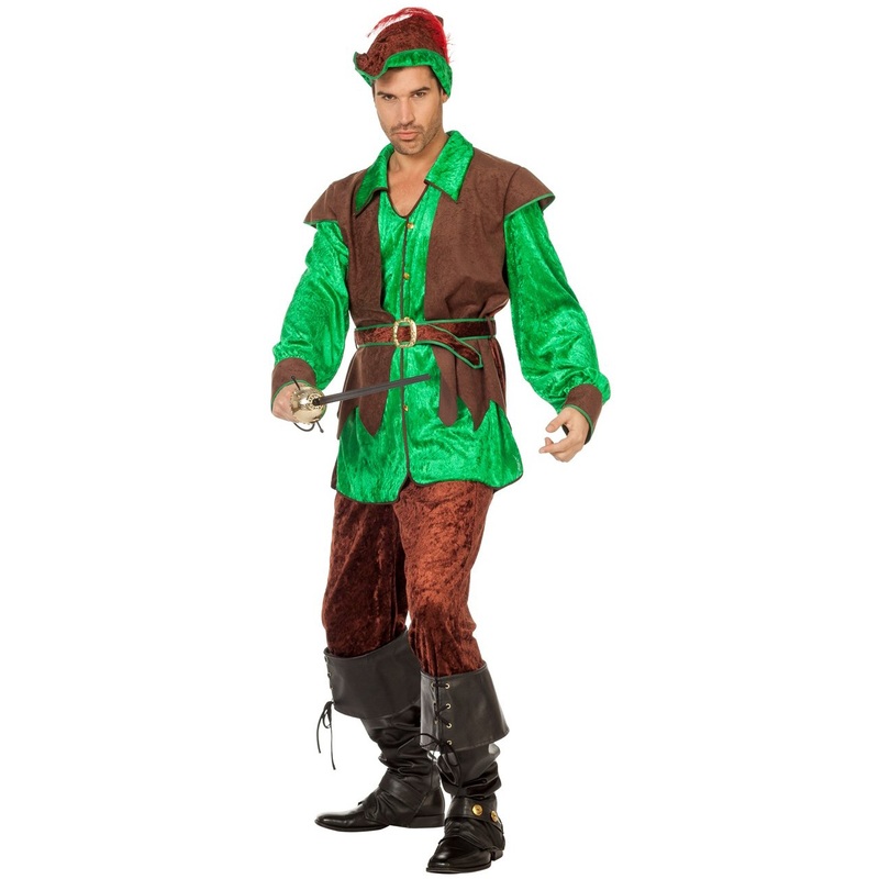 Robin In The Wood Men's Green-Brown Costume 50